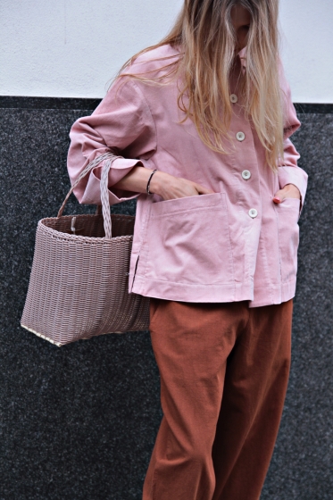 LABO ART — SPODNIE W KOLORZE RDZY