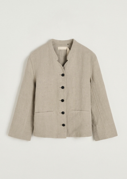 MARYNARKA Z CIĘŻKIEGO LNU