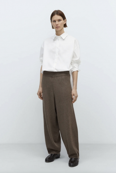 LUŹNE SPODNIE MERINO