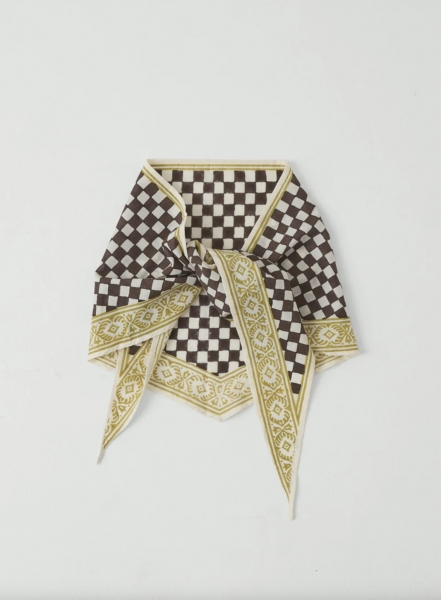 BANDANA W SZACHOWNICĘ CZEKOLADA