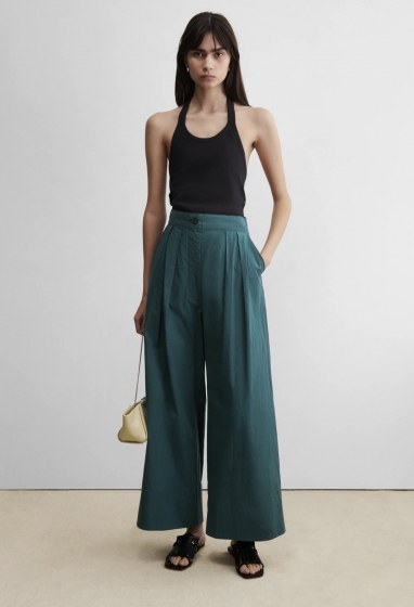 SPODNIE W KOLORZE MORSKIM