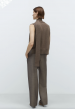 CORDERA — KAMIZELKA MERINO W KOLORZE TAUPE