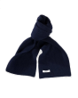 LE BONNET — LE BONNET WEŁNIANY SZALIK GRANATOWY