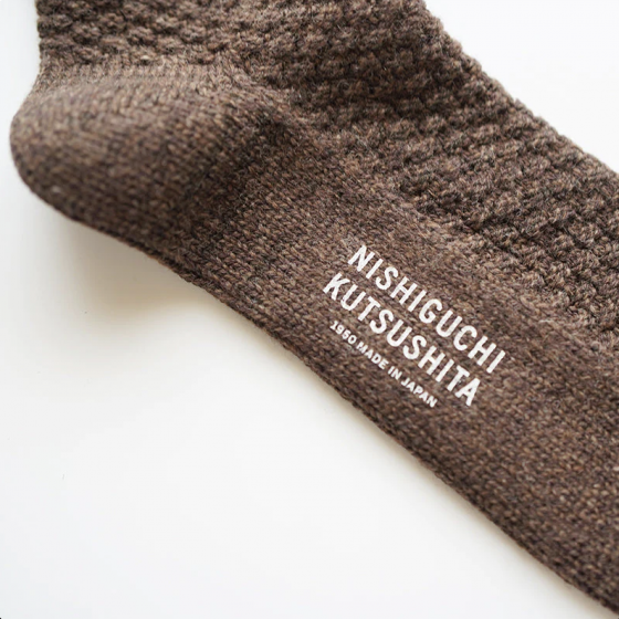 NISHIGUCHI KUTSUSHITA — SKARPETY WOOL COTTON BOOT