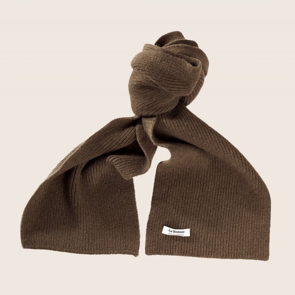 WEŁNIANY SZALIK WALNUT LE BONNET