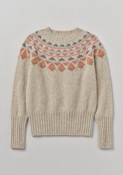 SWETER Z ŻAKARDOWYM WZOREM